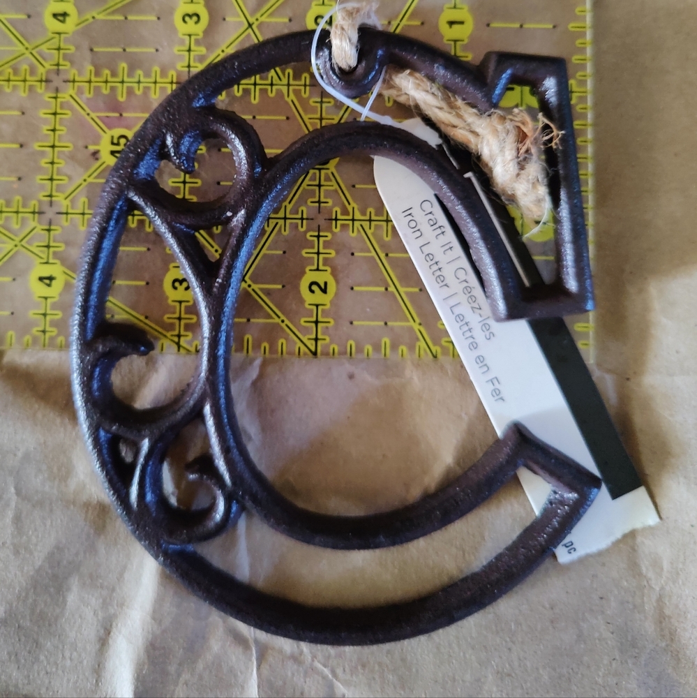 NWT ArtMinds Iron Scrollwork Letter Home Decor